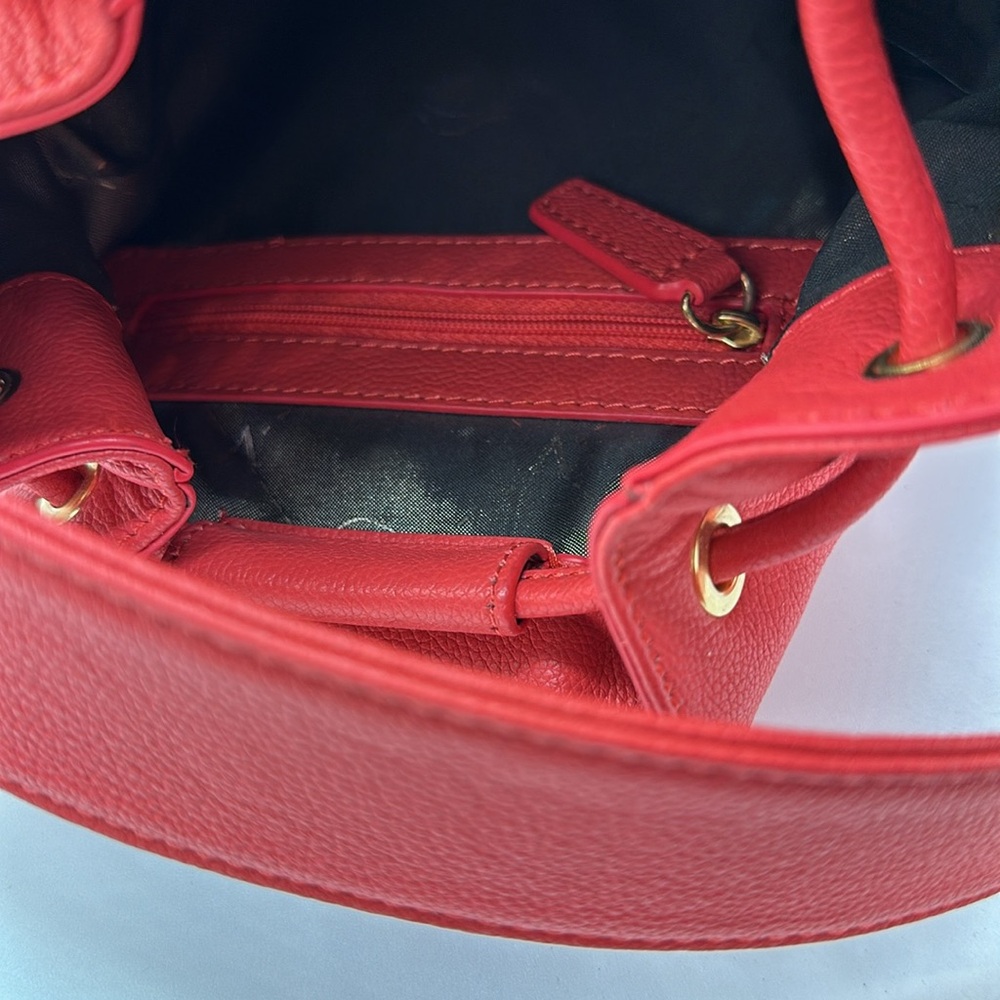 Vince Camuto gorgeous red-orange leather bucket bag - Picture 7 of 7